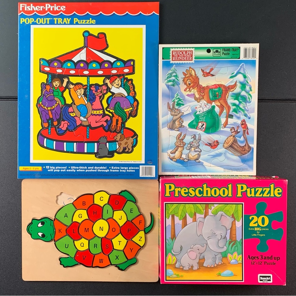 Four Preschool Puzzles.
